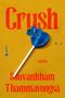 Text: "Crush", "stories", "Souvankham Thammavongsa".  
Ein blauer, gebrochener Lutscher auf gelbem Hintergrund., Buch