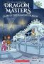 „Dragon Masters: Claw of the Diamond Dragon“ oben. Kinder stehen neben einem weißen Drachen in einer Szenerie aus Kristallen.