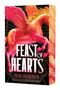 "FEAST OF HEARTS. TERI DEDERER." Ein strahlend pinker Pegasus mit ausgebreiteten Flügeln vor einem goldfarbenen Muster.