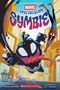 "The Spectacular Symbi" ist der Titel einer Marvel-Illustration mit einem schwarzen Wesen und einem roten, maskierten Helden in der Stadt., Buch