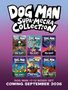 "Dog Man Supa-Mecha Collection" und "Coming September 2026". 
Sechs bunte Buchcover von Dav Pilkey.