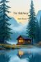 "The HideAway, Irish Rivers." Eine Hütte steht am See, umgeben von hohen Bäumen und Nebel mit Bergen im Hintergrund., Buch
