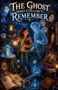"The Ghost Who Couldn't Remember." Eine junge Frau mit Laterne. Ein freundlicher Geist neben ihr, Umgebung voller Magie., Buch