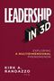 LEADERSHIP IN 3D. Exploring a Multidimensional Phenomenon. Kirk A. Randazzo PhD. Roter Hintergrund, moderner Schriftstil., Buch
