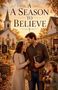 Der Text "A Season to Believe" steht groß über einer herbstlichen Szene mit einer Kirche, einem Paar und einem Kind mit Blumen., Buch