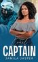 Text: "Cruel Captain" und "Jamila Jasper". Eine Frau mit lockigem Haar, trägt ein gestreiftes schulterfreies Oberteil. Neben ihr ein Eishockeyspieler., Buch