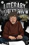 „LITERARY OUTLAW“, „UNREADY TO WEAR BY KURT VONNEGUT JR.“ Illustration eines Mannes, rauchend an Schreibmaschine., Buch