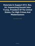Text: "Materials In Support Of H. Res. 24, Impeaching Donald John Trump...House Judiciary Committee." Dunkelblauer Hintergrund., Buch