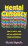„Mental Currency“ in bunten, schichtartigen Buchstaben, darüber Informationen zur Aufmerksamkeit. Autor: Nicole Vignola., Buch
