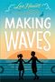 Titel: "Making Waves" von Lee Heart. Illustration eines Paares vor Sonnenuntergang am Meer mit Wolken und Möwen., Buch
