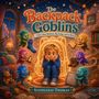 "The Backpack Goblins" oben. Illustration zeigt ein Kind, umgeben von farbigen Kobolden. Autor: Stephanie Thomas., Buch