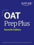 Text: "OAT Prep Plus, Seventh Edition". Oben rechts ein Logo mit dem Wort "Kaplan". Hintergrund in Blau., Buch