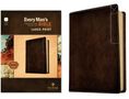 New Living Translation: NLT Every Man's Bible, Large Print, Filament Enabled, Deluxe Explorer Edition (Leatherlike, Rustic Brown, Red Letter), Buch