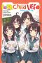 "Four Child Life 3" ist oben in bunten Buchstaben. Vier Manga-Mädchen in Schuluniformen schauen freundlich in die Kamera., Buch