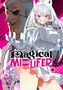 "Cover not final" und japanische Schriftzeichen. Zwei Figuren: Ein Mann mit Augenklappe, eine Frau in weißer Kleidung mit Hörnern., Buch
