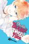 Japanische Schriftzeichen, "03", "2", "COVER NOT FINAL". Illustration: Blondhaariger Junge mit bunten Augen auf blauem Hintergrund., Buch