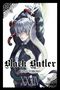 "Black Butler, Yana Toboso, XXIV." Ein weißhaariger Mann in Anzug, umschlungen von einer weißen und einer rot-schwarzen Schlange., Buch