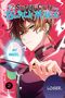 "MY SUPER CUTE BLACK MAGE!", "MY ANGEL" in einer Sprechblase, "LOSER." Illustration eines jungen Mannes mit grünem Augen., Buch