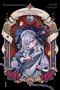 „Playing Death Games to Put Food on the Table“ steht oben. Eine Figur im Anime-Stil hält ein Messer, umrahmt von Schmuck., Buch