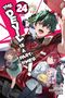 „The Devil is a Part-Timer! 24 Final“. Bunte Anime-Charaktere; ein grünhaariger Junge in Uniform hebt die Mütze., Buch
