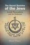 „The Secret Doctrine of the Jews“ oben, „Boaz Huss“ unten, ein Emblem mit hebräischen und englischen Texten in der Mitte., Buch