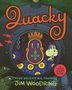 "Quacky" in großen Buchstaben, darunter "Plus Second Big Feature" und "Jim Woodring"; cartoonartige Zeichnung eines Wesens., Buch