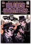 "The Return of the Fabulous Blues Brothers" steht oben. Zwei Männer im Anzug singen mit Mikros, Auto im Hintergrund fliegt.