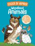 Text: "Sticker by Number Woodland Animals. Includes 10 posters, 700 stickers, and 10 coloring pages." Illustration: Eulen mit Zahlen., Buch