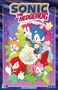 "Sonic the Hedgehog", "35th Anniversary Special Deluxe Edition", Figuren in lebhaften Farben: blauer Igel, Fuchs, Echidna., Buch