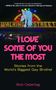 Oben Zitat von Michelle Tea. Text: "I Love Some of You the Most," darunter: "Stories from the World's Biggest Gay Brothel" von Bob Ostertag. Hintergrund mit Neonlichtern und einem Engel., Buch