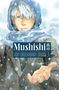 „Mushishi“, Yuki Urushibara, Collector's Edition Vol. 3. Illustration: Mann mit Kapuze im Schneefall, hält eine Hand offen., Buch