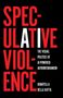 Text: "Speculative Violence: The Visual Politics of AI-Powered Authoritarianism" von Donatella Della Ratta in Rot und Weiß auf Schwarz.