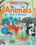 "Animals: World of Mammals", 75 Klappen entdecken. Illustration von verschiedenen Tieren wie Tiger, Panda, Elefant., Buch