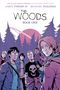"2017 GLAAD Award Winner, The Woods, Book One." Comic-Illustration: Gruppenbild von Jugendlichen vor einem Wald.