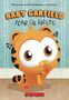 Text: "Baby Garfield: Year of Firsts". Oben: "This isn’t just another Garfield story...it’s the first!" Illustration: Junge Katze., Buch