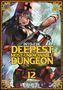 "INTO THE DEEPEST, MOST UNKNOWABLE DUNGEON. Volume 12. Story & Art by KAKERU." Eine Anime-Figur in schwarzer Kleidung., Buch