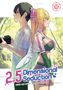 "2.5 Dimensional Seduction" steht im Vordergrund. Manga-Illustration: Zwei Personen Rücken an Rücken; Mann mit Kamera, Frau hat Flügel., Buch