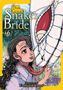 "The Great Snake's Bride (6)". Illustration einer Frau mit großäugigem Blick, neben einem riesigen Schlangenwesen., Buch