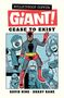 Text: "BULLETPROOF COFFIN: GIANT!" Unten: "DAVID HINE · SHAKY KANE". Illustration eines Superhelden mit roten Handschuhen.