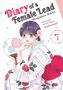 „Diary of a Female Lead“ und „Shujinkou Nikki“. Eine Frau im Kimono hält einen Fächer., Buch