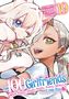 Zwei Manga-Charaktere, eine mit Katzenohren, halten sich lächelnd. Großgeschriebene Titel- und Künstlertexte., Buch