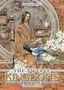 „Fuyumi Ono“, „The Twelve Kingdoms“, „Book Seven“, „The Birds of Hisho“. Illustration eines Menschen mit Vogel., Buch