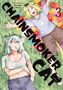 Texte: "CHAINSMOKER CAT", "3", "Story and Art by Nyan Nyan Factory". Zwei Figuren mit Katzenohren, im Gras liegend., Buch