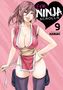 „Ero Ninja Scrolls“ in Herzform, darunter „9“ und „story & art by HARUKI“. Frau in rosa Kleidung mit Stirnband., Buch