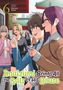 „Imaizumi Brings All the Gals to His House“ ist der Titel. Illustration von fröhlichen, jungen Leuten in einer städtischen Umgebung., Buch