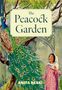 Text: „The Peacock Garden”, „ANITA DESAI”. Illustration: Ein Pfau im Baum, Kind in rosa Kleid mit Kopftuch schaut lächelnd.