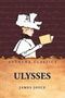 Logo: Lushena Classics. Titel: Ulysses. Autor: James Joyce. Illustration: Frau mit großem Hut liest ein Buch.