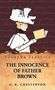 "LusHena Classics: The Innocence of Father Brown, G. K. Chesterton." Illustration: Frau mit großem Hut liest Buch., Buch
