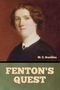 FENTON'S QUEST, M. E. Braddon; Gemälde einer Frau mit braunen Haaren auf rotem Hintergrund.