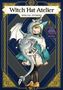 "Witch Hat Atelier Special Stories." Ein Mädchen mit Hexenhut umarmt einen lächelnden Drachen auf elegantem, blauem Hintergrund., Buch